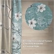 Morden&Cassic Combine Magnolia Printed Fabric Blue Shower Curtain - 72