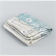Morden&Cassic Combine Magnolia Printed Fabric Blue Shower Curtain - 72