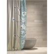 Morden&Cassic Combine Magnolia Printed Fabric Blue Shower Curtain - 72