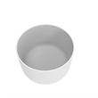 Premium Morden White Round Deep Solid Surface Stone Soaking Bathtub