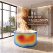 Premium Morden White Round Deep Solid Surface Stone Soaking Bathtub