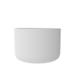 Premium Morden White Round Deep Solid Surface Stone Soaking Bathtub