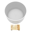 Premium Morden White Round Deep Solid Surface Stone Soaking Bathtub