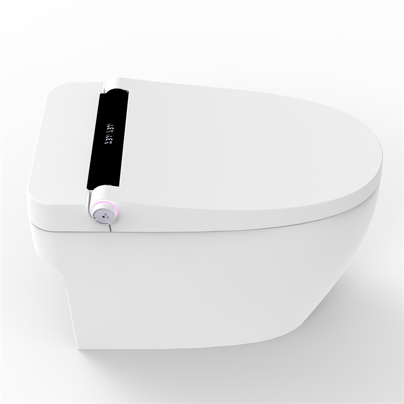 Pacific White Smart Toilet - 1.28GPF Efficient Elongated Design