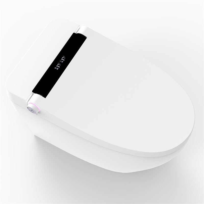 Pacific White Smart Toilet - 1.28GPF Efficient Elongated Design