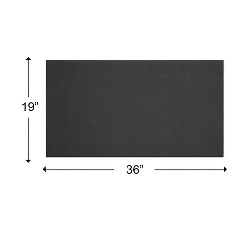 Morden 36 Inch Wide Solid Surface Black Countertop