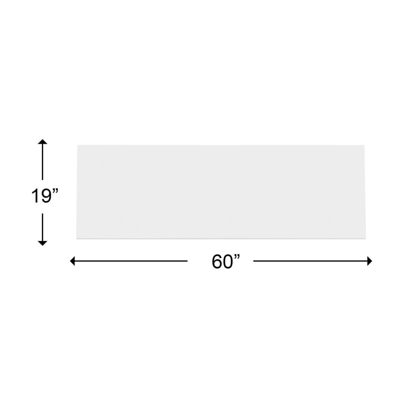 Morden 60 Inch Wide Solid Surface White Countertop