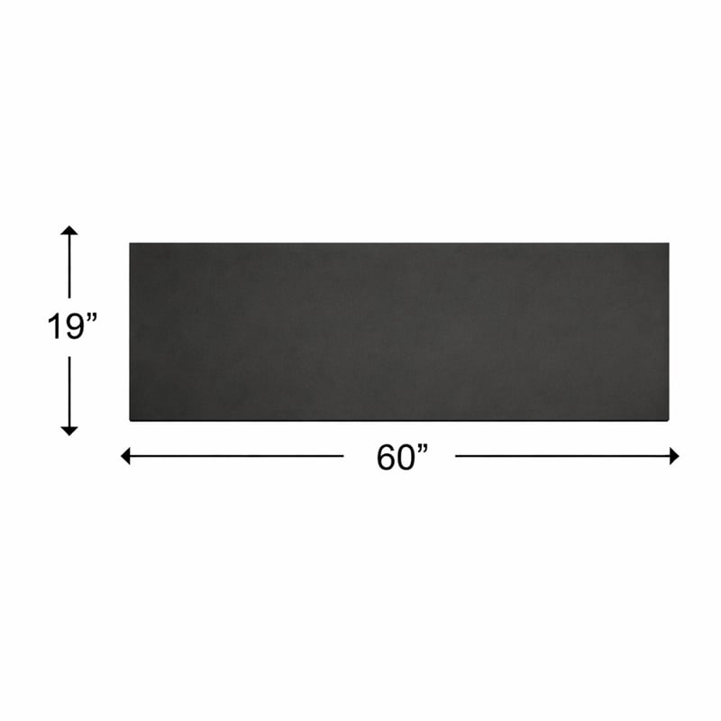Morden 60 Inch Wide Solid Surface Black Countertop