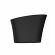 Modern Japanese Black Solid Surface Stone Soaking Bathtub-Perfect for Relaxation