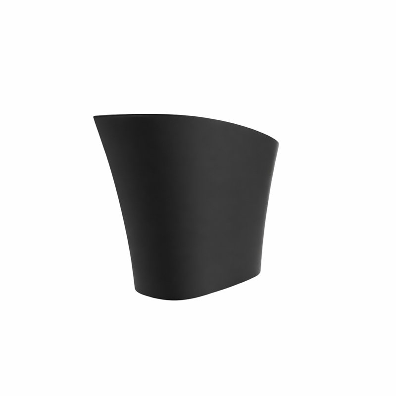 Modern Japanese Black Solid Surface Stone Soaking Bathtub-Perfect for Relaxation