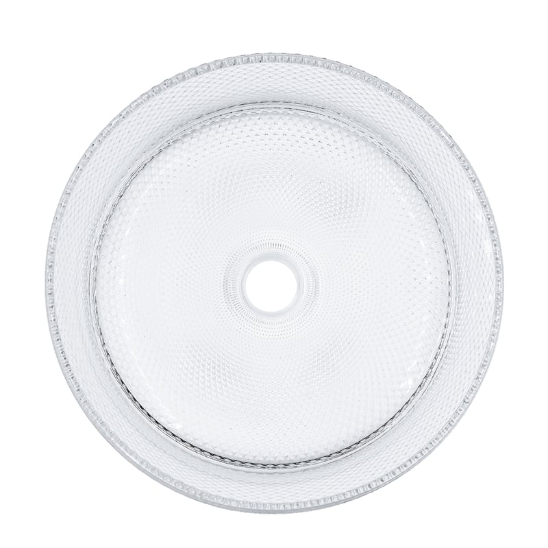 Glacier Round Glass Vessel Bathroom Sink 14