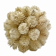 White Green and Brown Preserved Botanical Topiary Balls Decorative Bowl Filler Set of 7