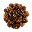 Brown Green Preserved Botanical Topiary Balls Decorative Bowl Filler Set of 6