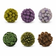 Mixed Colors Preserved Botanical Topiary Balls Decorative Bowl Filler Set of 6