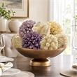 Purple and White Natural Preserved Topiary Balls Decorative Bowl Filler Set of 7