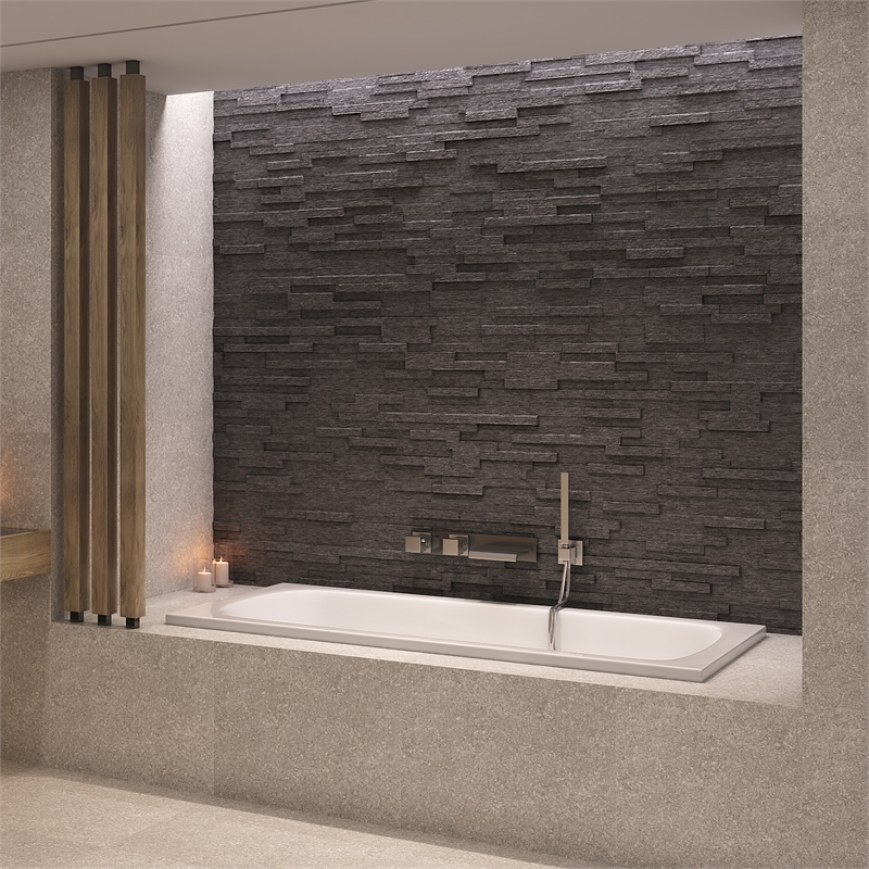 Malibu Home Sanibel Rectangle Soaking Bathtub 54