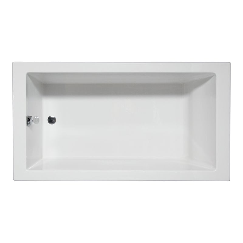 Malibu Home Venice Rectangle Massaging Air Jet Bathtub 72x 40x 22 in White - MHVN7240A01