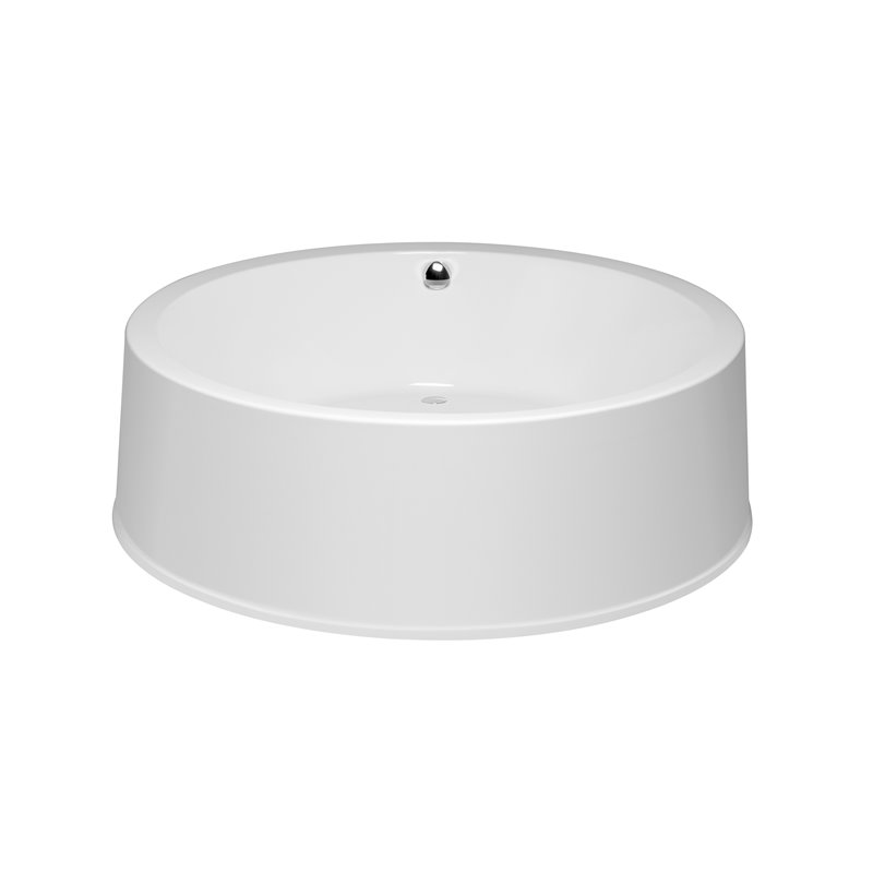 Malibu Home Addis Round Massaging Air Jet Bathtub 60