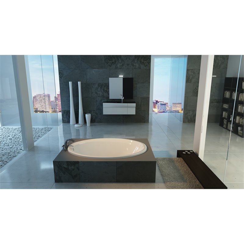 Malibu Home Avalon Whirlpool/Massaging Air Jet Bathtub 60