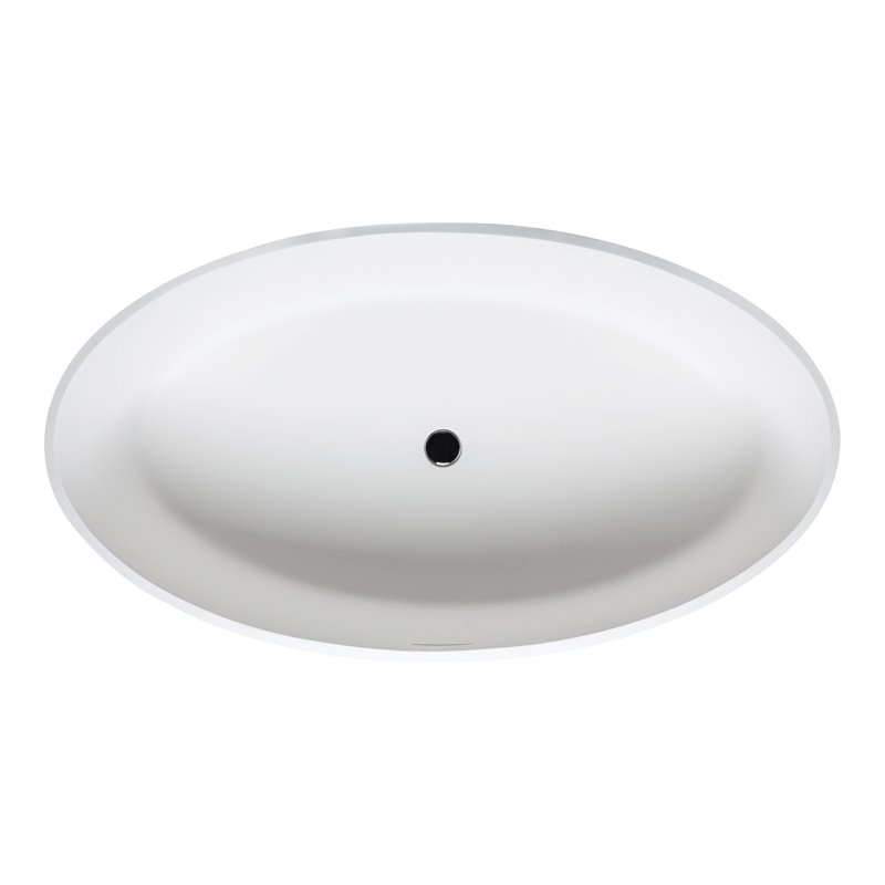 Malibu Home Cambria Oval Soaking Bathtub 58