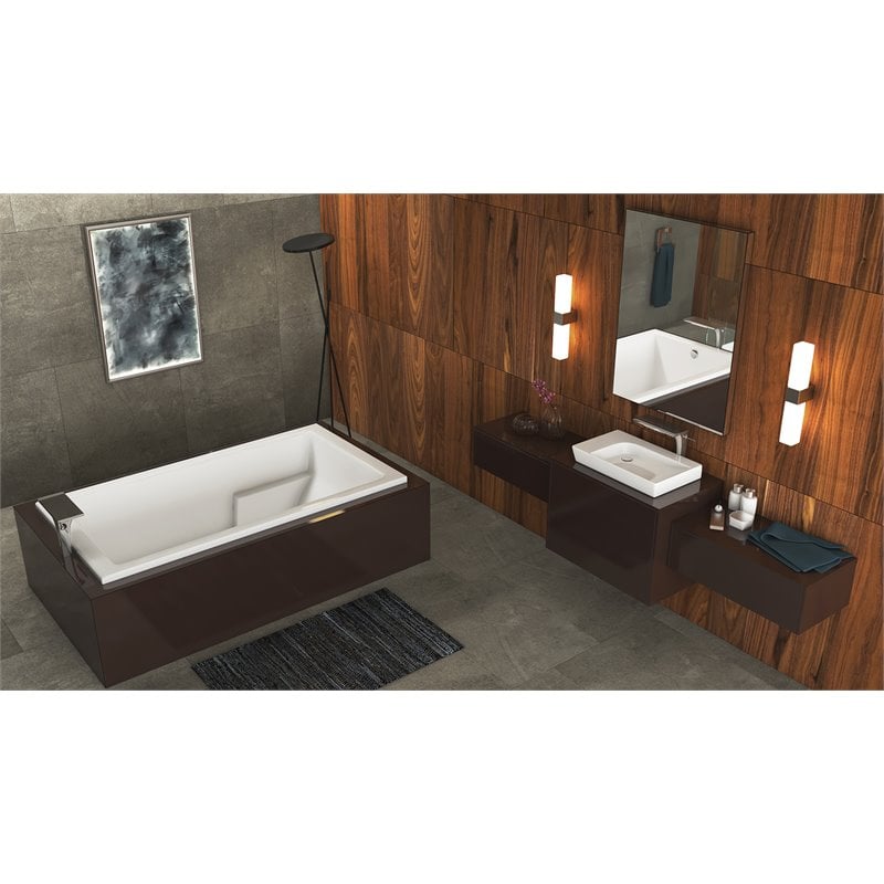 Malibu Home Galveston Massaging Air Jet Bathtub 66