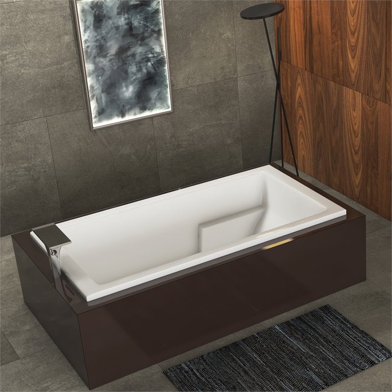 Malibu Home Galveston Massaging Air Jet Bathtub 66