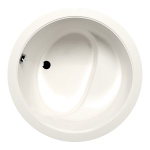Malibu Home Hanalei Round Whirlpool Bathtub 42&quotx 42&quotx 31&quot in Biscuit