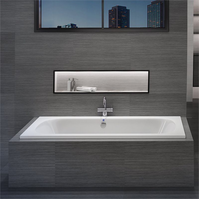 Malibu Home Jacksonville Massaging Air Jet Bathtub 72