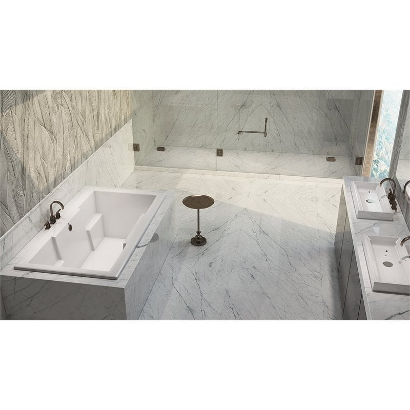 Malibu Home Laguna Rectangle Whirlpool Bathtub 60