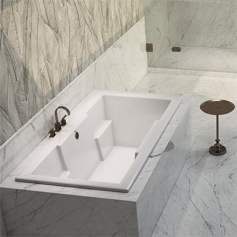 Malibu Home Laguna Rectangle Whirlpool Bathtub 60