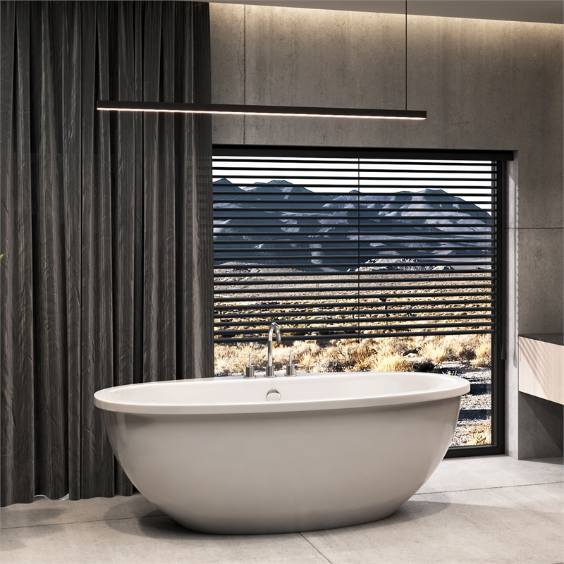 Malibu Home Mavericks Oval Soaking Bathtub 67