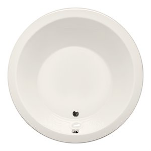 Malibu Home Morro Round Soaking Bathtub 60&quotx 60&quotx 21&quot in Biscuit