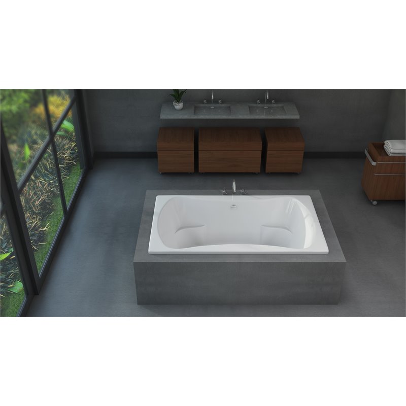 Malibu Home Oceanside Whirlpool/Massaging Air Jet Bathtub 72