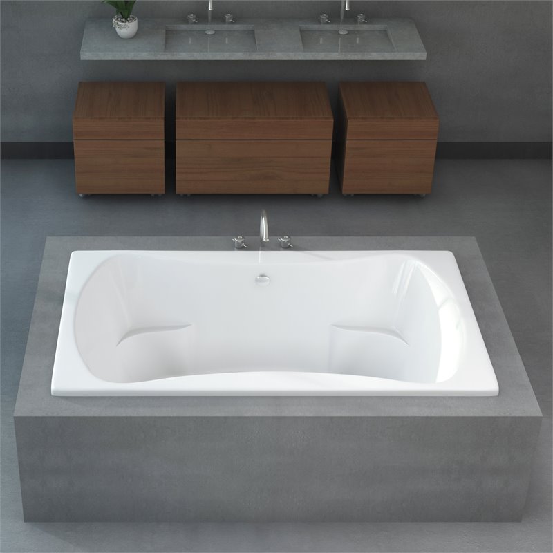 Malibu Home Oceanside Whirlpool/Massaging Air Jet Bathtub 72