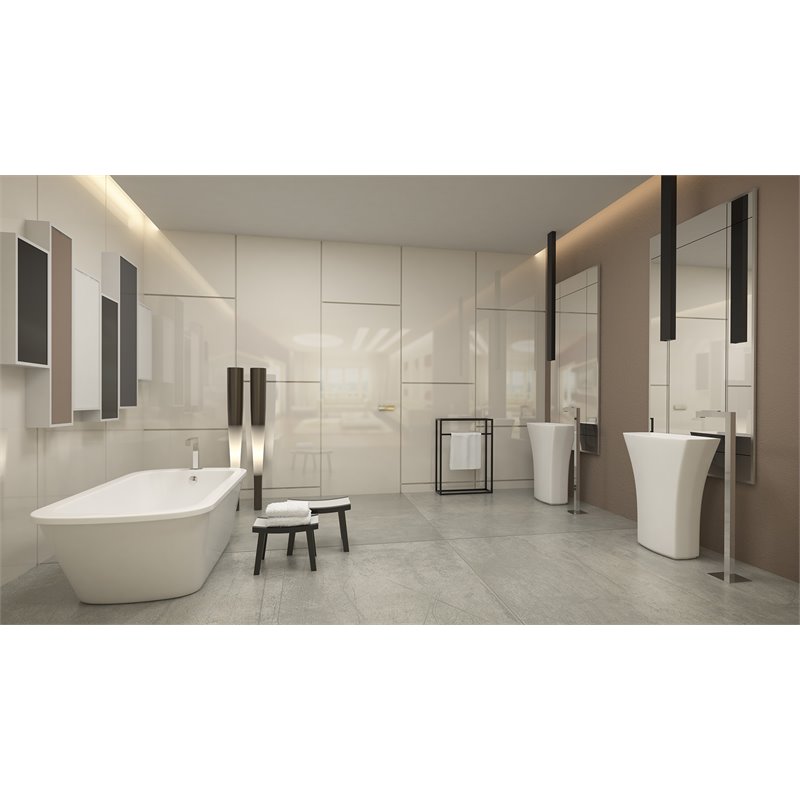 Malibu Home Portstewart Rectangle Soaking Bathtub 66