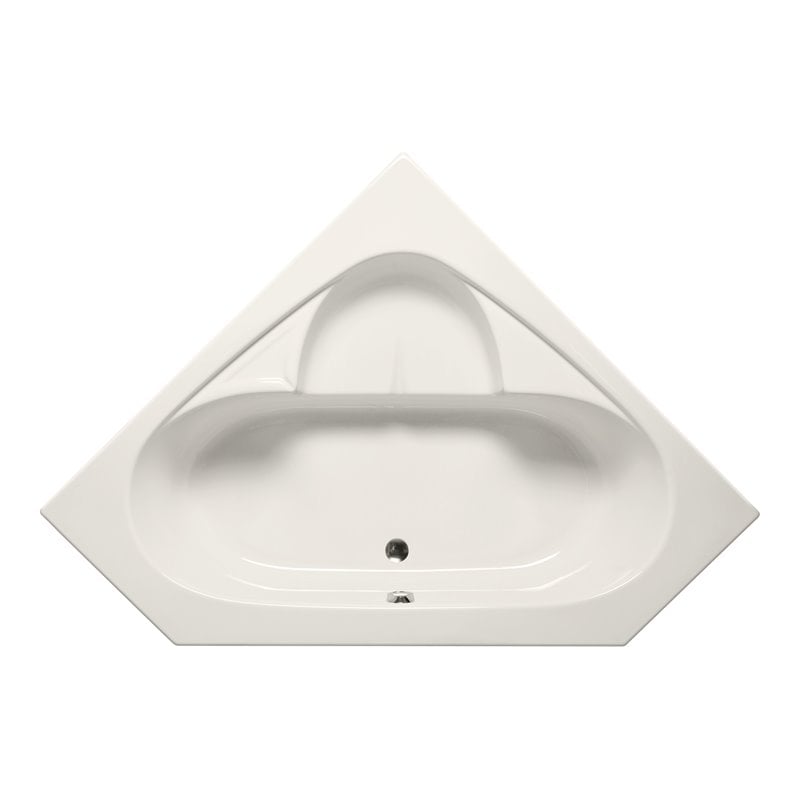 Malibu Home Puka Triangle Soaking Bathtub 59