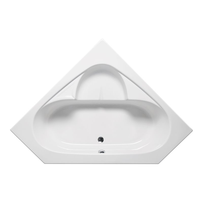 Malibu Home Puka Triangle Soaking Bathtub 59