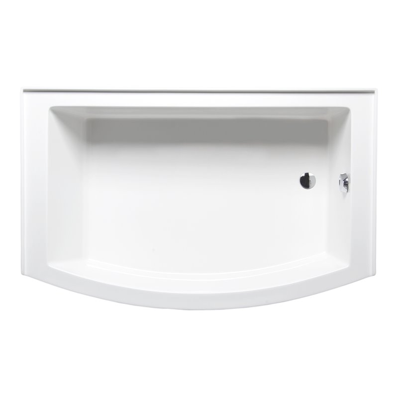 Malibu Home Tulum RH Rectangle Whirlpool Bathtub 60