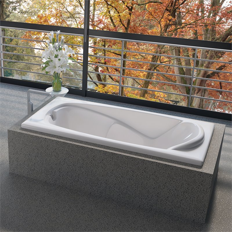 Malibu Home Tunnels Rectangle Soaking Bathtub 66