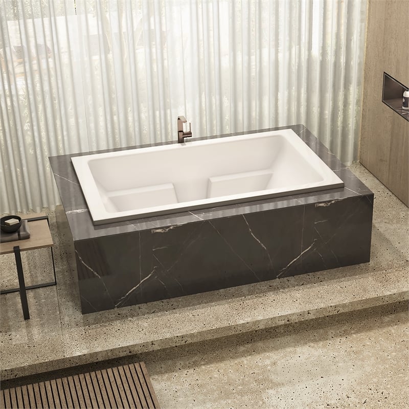 Malibu Home Westport Rectangle Whirlpool Bathtub 72