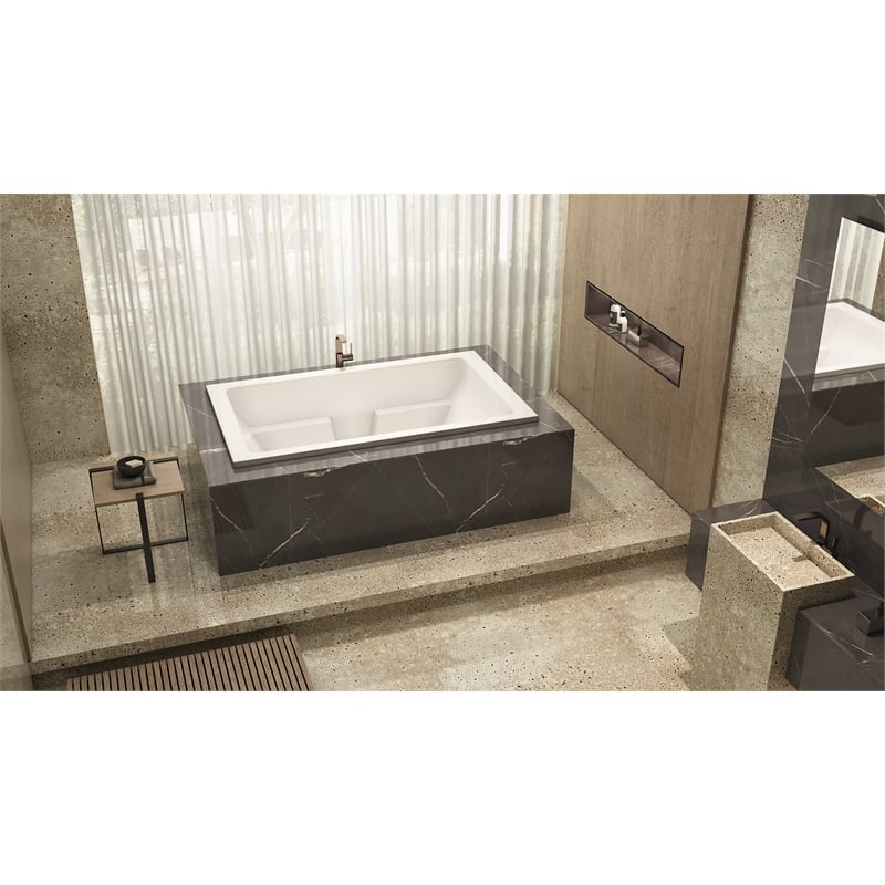 Malibu Home Westport Massaging Air Jet Bathtub 72