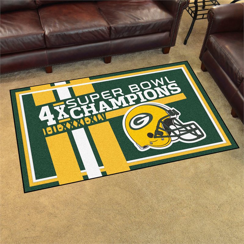 FANMATS Green Bay Packers Mascot Mat - Helmet