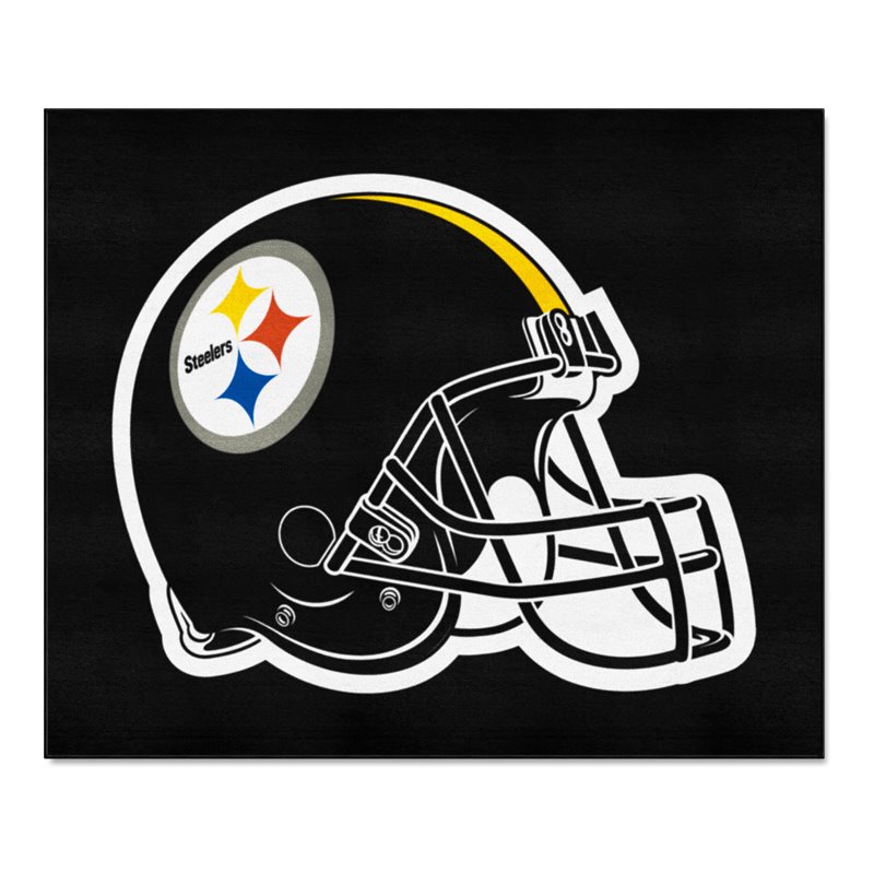 FANMATS Pittsburgh Steelers Mascot Mat - Helmet