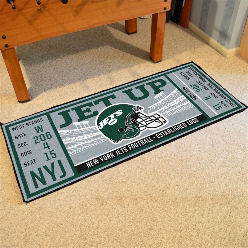 Fan Mats New York Jets Mascot Helmet Rug