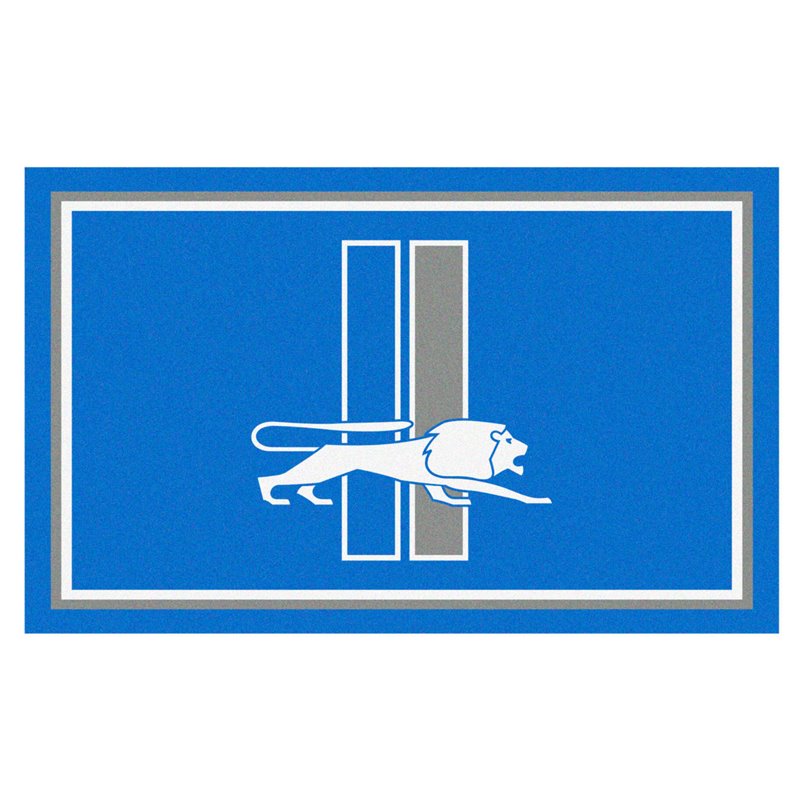 FANMATS Detroit Lions Football Rug