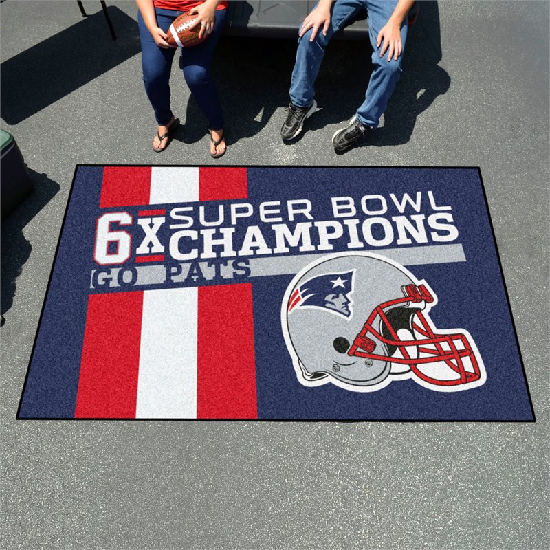 New England Patriots Football Rug