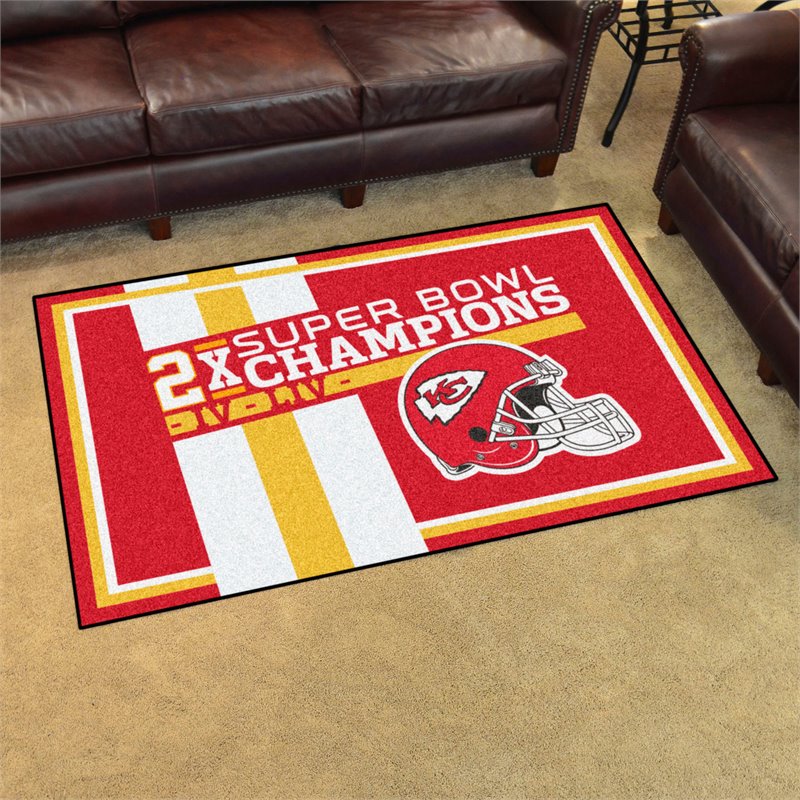 FANMATS Kansas City Chiefs Mascot Mat - Helmet