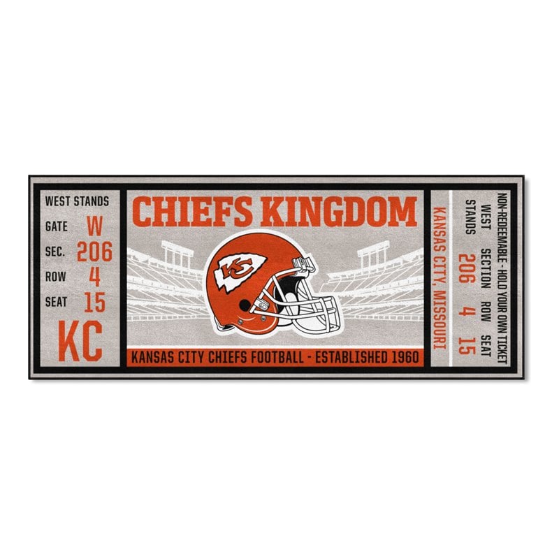 Fan Mats NFL Kansas City Chiefs Ticket Runner