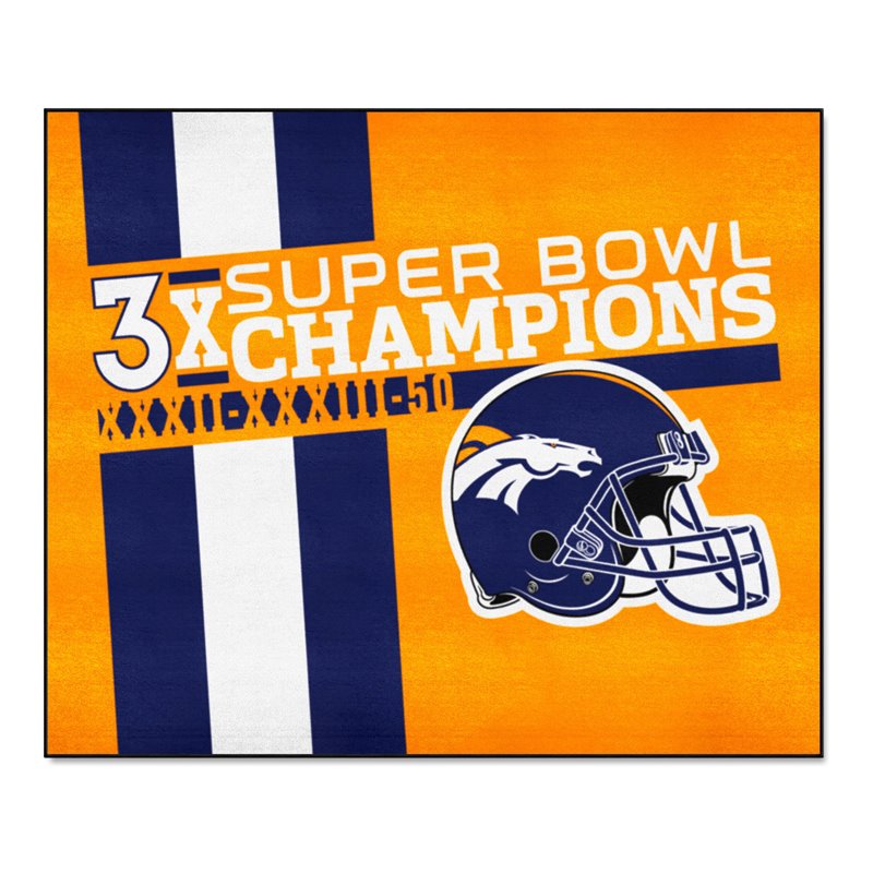 Denver Broncos Super Bowl 50 Championship Rug