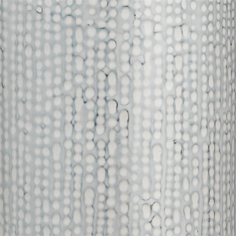 Eden Home Coastal Ceramic Table Lamp with Linen Shade in Gray Finish